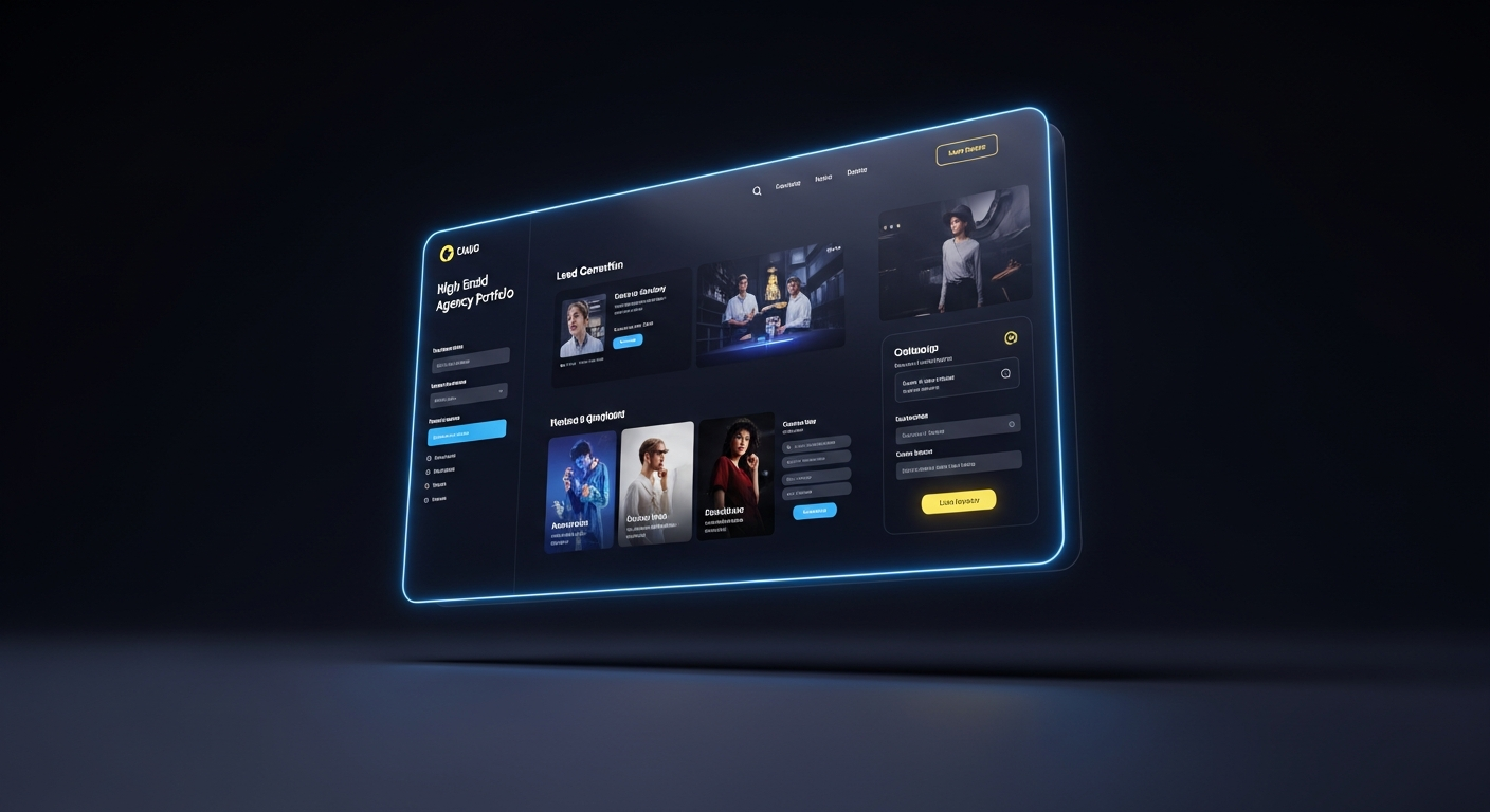 Modern small business website design showcase